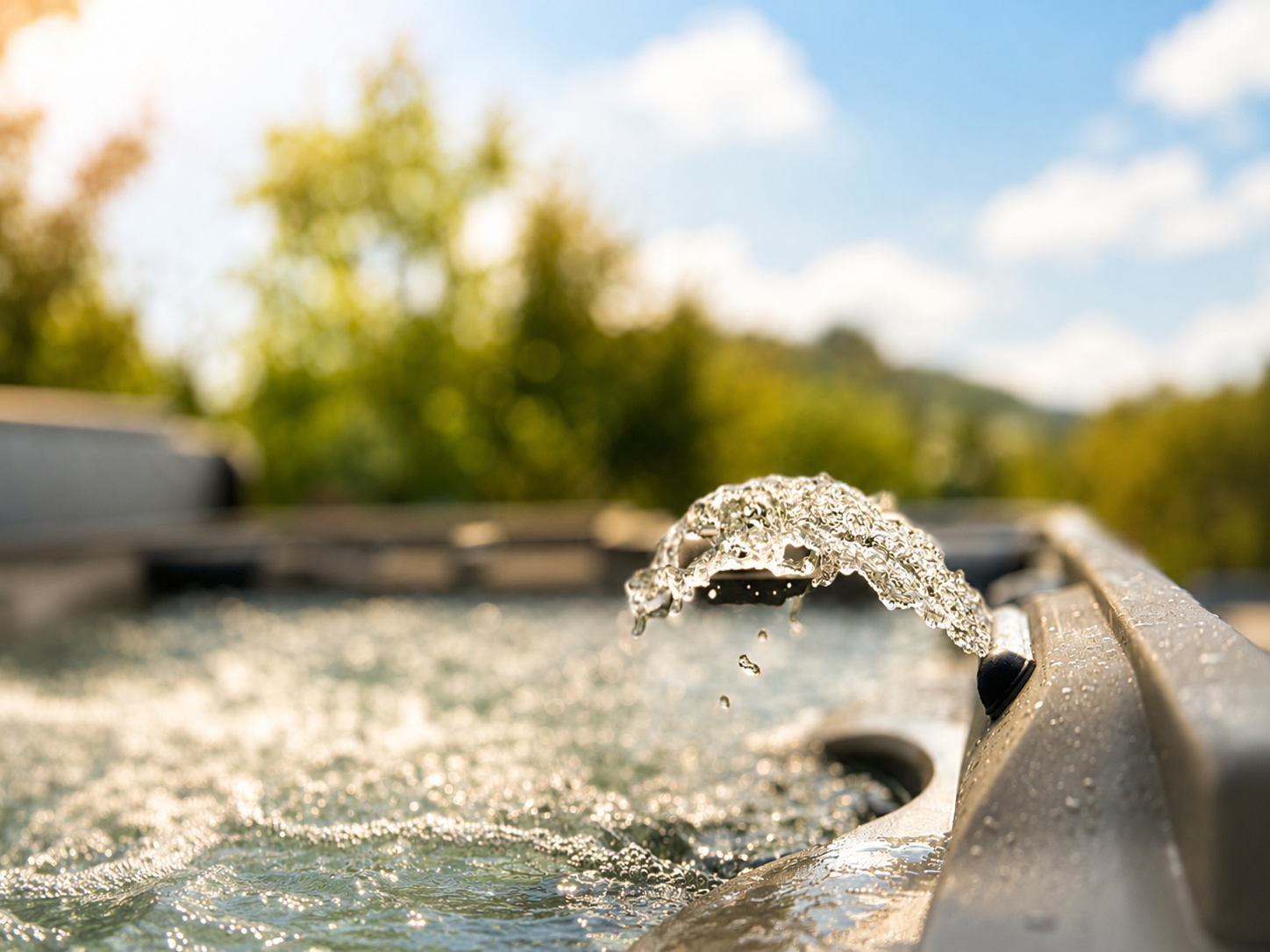 Gartenbereich mit Whirlpool